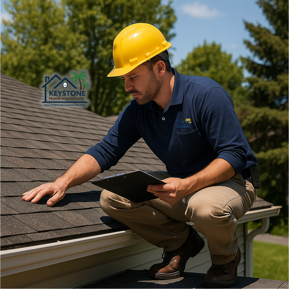 Roof inspection during new roof installation